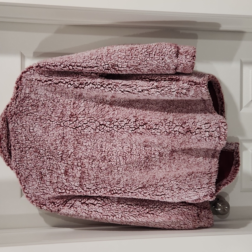 Pink Lily Blush Teddy Sherpa Jacket - Pink - Picture 4 of 6